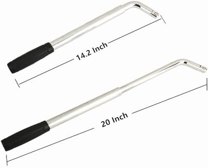 20" Universal Extended Lug Wrench 4 Way Heavy Duty Tire wrench Standard Sockets - Image 2