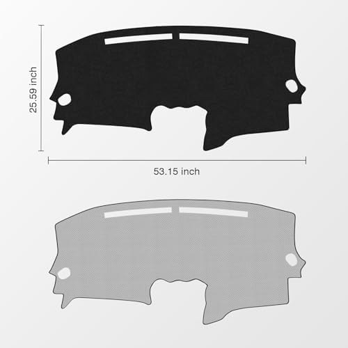 KUST Black Dash Cover Mat for Nissan Altima 2007-2012 Left Hand Driving - Image 2