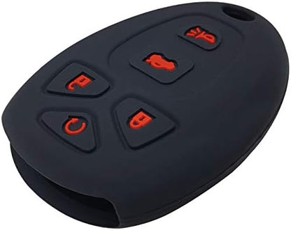 2Pcs Silicone 5 Buttons Key Fob Cover Remote Case Protector Skin Compatible - Image 4