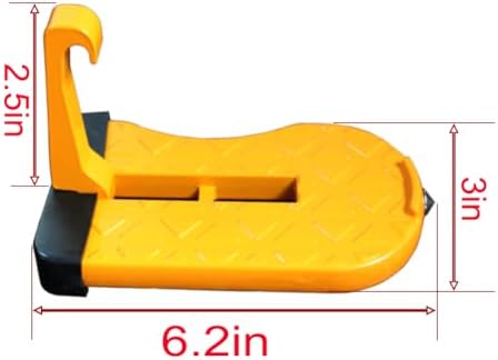 Universal Car Door Step, Foldable Door Latch Step Stand Pedal Car Door Latch - Image 2