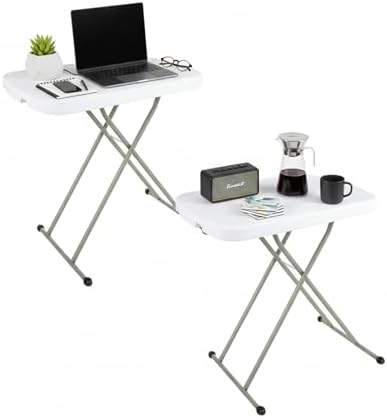 Lavish Home Indoor & Outdoor Portable Folding Table Set of 2 - Image 7