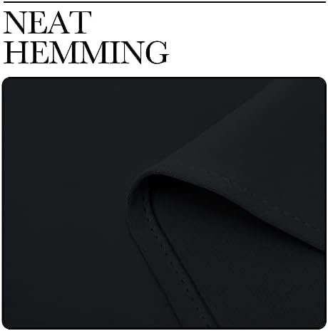 NICETOWN Bedroom Blackout Curtains Panels 1 Pair 55 x 92-inch Black - Image 6