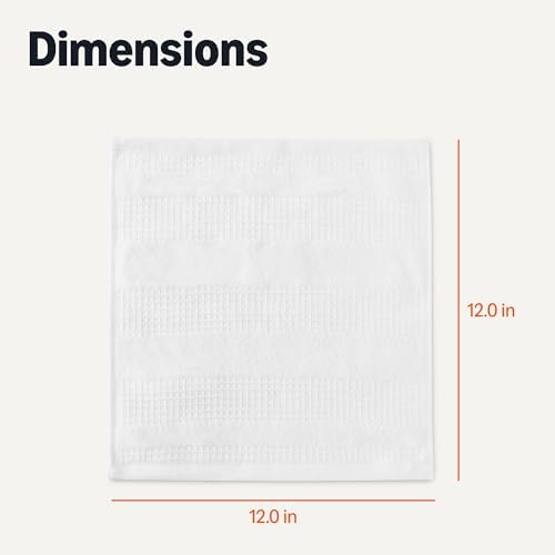 Amazon Basics Organic Cotton Waffle Kitchen Dish Cloths, Ultra Absorbent - Image 5