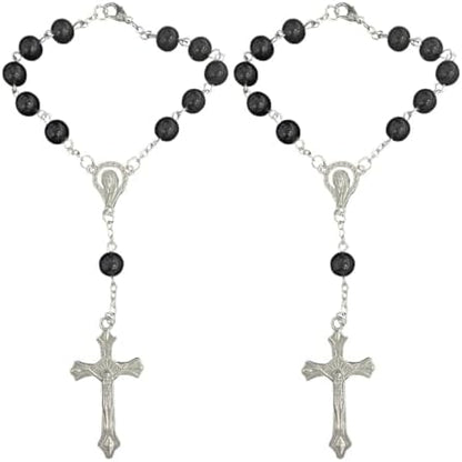 smilfuy 2PCS Car Rosary for Rearview Mirror by smilfuy