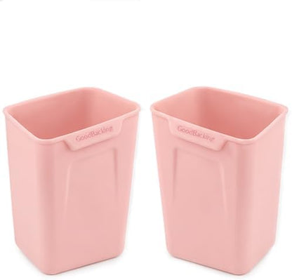 Pink Car Door Trash Can 2 Pack, Mini Silicone Auto Garbage Bin by ZYNYDEA