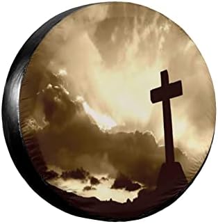 Religious Christian Spare Tire Cover, Universal Wheel Tire Cover by FEIONAGY