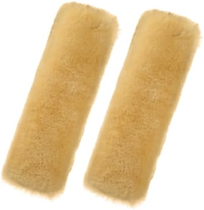 Andalus Genuine Sheepskin Car Seat Belt Cover Pad – Soft Fuzzy, Comfy Fluffy by AndalusBrand