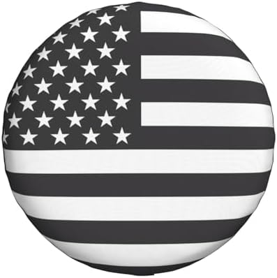 Spare Tire Cover American USA Flag Wheel Protectors - Image 2