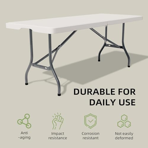 Folding Table 6 Foot - Image 3