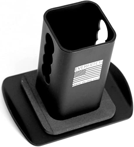 Black American Flag Stainless Steel Trailer Hitch Cover - Image 2