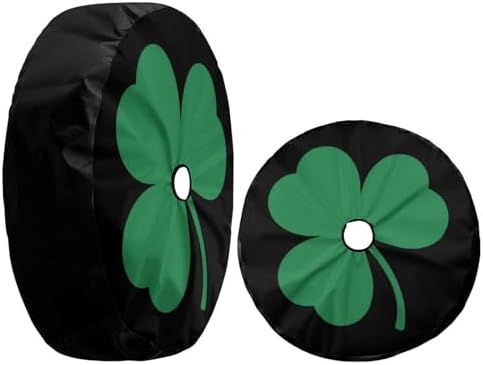 Green Irish Shamrock Spare Tire Cover - Image 3