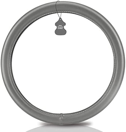 Haokay Heavy Duty Pure Cowhide Steering Wheel Cover SUV Car - Image 2