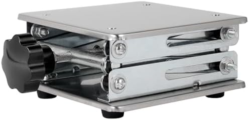2 Pack 8 x 8 Inch Lab Scissor Jack, Stainless Steel Lab Lift Stand Table - Image 4