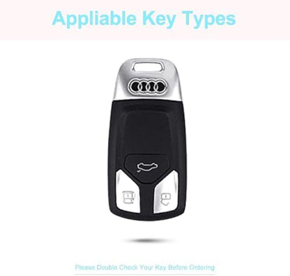 for Audi Key Fob Cover with Keychain - Image 3