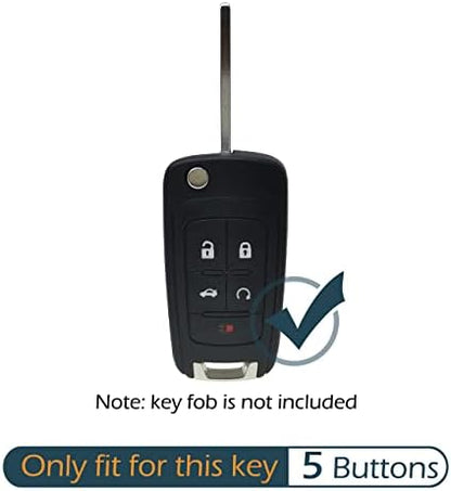 2Pcs Silicone 5 Buttons Key Fob Cover Remote Case Keyless Protector Compatible - Image 2