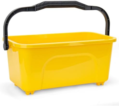Bucket for Cleaning, 3 Gallon Rectangle Water Bucket for Car and Window Washing by KeFanta