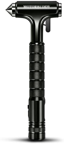 MOTORBUDDY Window Breaker Seatbelt Cutter and Glass Breaker by MOTOUDDY
