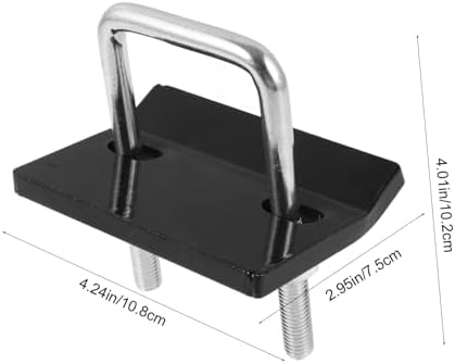 Trailer Hitch Tightener Clamp Iron Anti Rattle Stabilizer Black - Image 2
