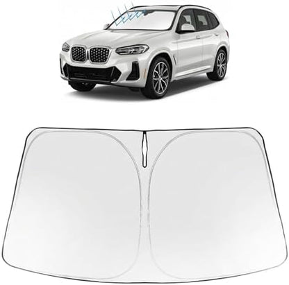 Proadsy Custom Fit 2025-2026 BMW X3 Windshield Sun Shade, Blocks Heat by Proadsy