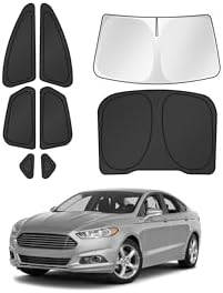 Canvcle Window Shades for 2013-2021 Ford Fusion Accessories Windshield Sun by Canvcle
