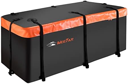 Hitch Mount Cargo Carrier Luggage Bag Waterproof 16 Cubic Feet Luggage Rack by MeeFar