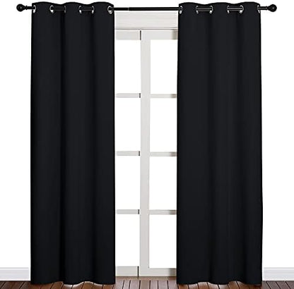 NICETOWN Black Blackout Curtains by NICETOWN