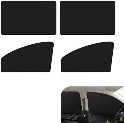 4PCS Car Window Shades with Magnets, Strong Blackout Front Rear Side Window by Unknown
