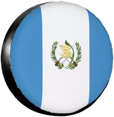 The National Flag of the Republic of Guatemala Spare Tire Cover, Universal by YSYZSDS