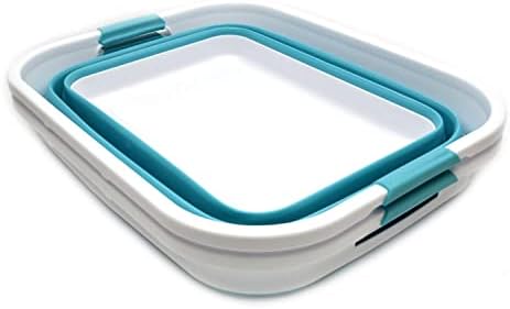 SAMMART Set of 2-41L Collapsible Plastic Laundry Basket-Pop Up Storage - Image 2