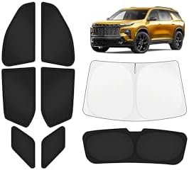 KUST Car Window Shades for Chevy Traverse 2018-2023 Windshield Sun Shade Side by KUST