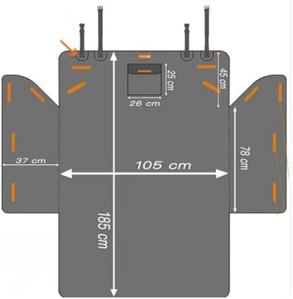 Cargo Liner for Dogs for Gen Toyota 4Runner 2010-2024 5th, Car Trunk Mat - Image 2