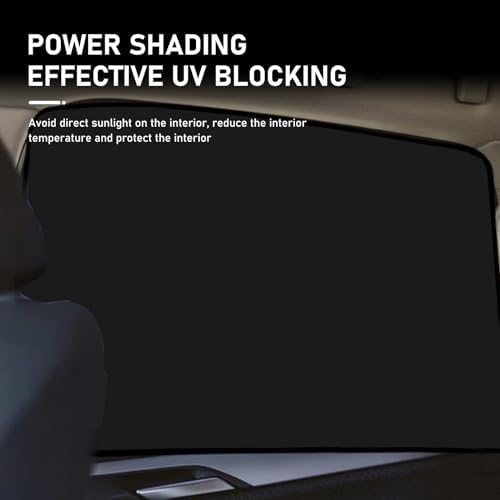 4 PCS Car Side Window Sun Shade, 24.40In x 18.89In x 12.99In Front Window Sun - Image 3