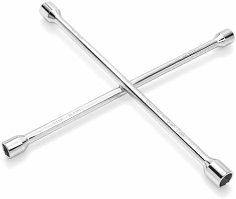 Powerbuilt 20-Inch Universal Lug Wrench, Metric and SAE 4-Way Cross Wrench by PowerbuiltTools