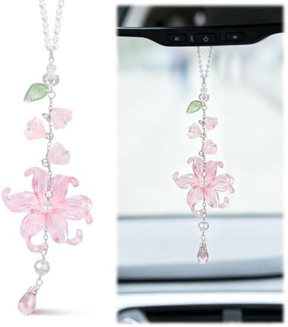 Lily of the Valley Car Charm Hanging Ornament by Shudyear