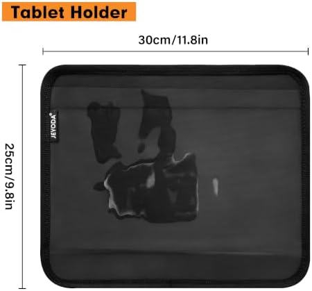 JEYODA Hook and Loop Backseat Car Organizer, Back Seat Storage Bag Kick Mats - Image 2