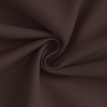 Yakamok Brown 100% Blackout Curtain Panels 63 inches, 2 Panels - Image 3