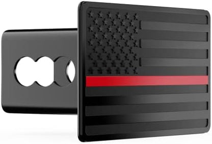 Heavy American Flag Metal Trailer Hitch Covers - Image 2