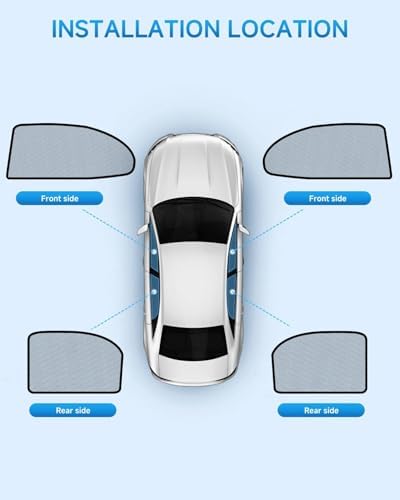 Car Window Shades for Toyota-Camry, 4 Pack Car Window Cover for Baby Sun Shade - Image 2