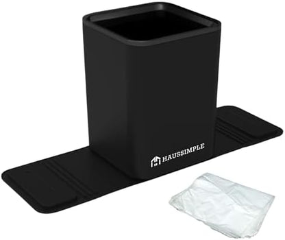 Car Trash Can with Stability Wings – Leakproof Portable Garbage Bin by HAUSSIMPLE
