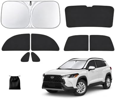 9PCS Window Shades for Toyota Corolla Cross 2022-2024, Full Set Windshield Side by Unknown