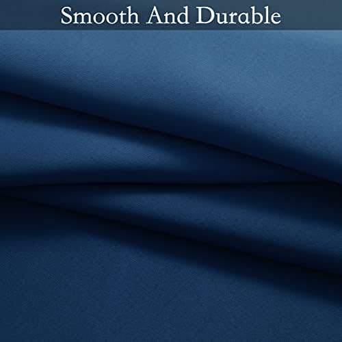 SimpleHome Blue to Grey White Ombre Room Darkening Curtains 63 Inch - Image 7