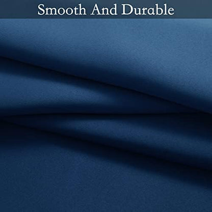SimpleHome Blue to Grey White Ombre Room Darkening Curtains 63 Inch - Image 7
