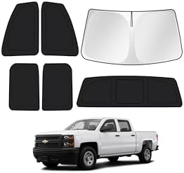 Canvcle Window Shades for 2014-2019 Chevrolet Chevy Silverado/GMC Sierra 1500 by Canvcle