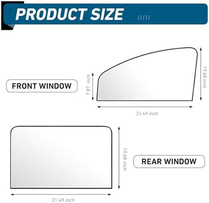 4 PCS Car Side Window Sun Shades, Sun Protection & Heat Blocking Shade - Image 2