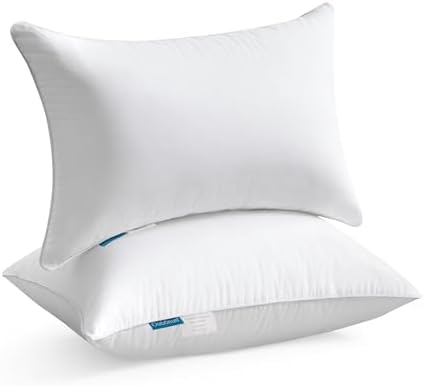 Oubonun 12x20 Lumbar Throw Pillow Inserts 2 Pack, 100% Cotton Breathable Cover by Oubonun