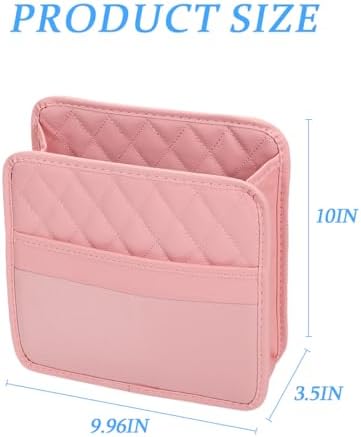 Car Seat Back Organizer, Leather Multipurpose Collapsible Vehicle Backseat - Image 2
