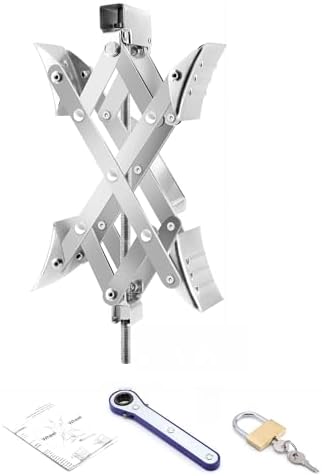 X-Shaped RV Wheel Chock Fit 3.25” to 10.5” Camper Wheel Chock Stabilizer Scissor by Pafessa