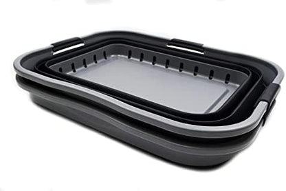 SAMMART 42L Collapsible Plastic Laundry Basket - Image 2