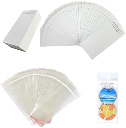 100Sets Sublimation Car Coaster Packaging by GetALift