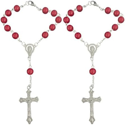 smilfuy 2PCS Car Rosary for Rearview Mirror by smilfuy